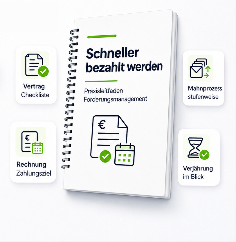 Praxisleitfaden Forderungsmanagement „Schneller bezahlt werden“ von LEGAL SMART